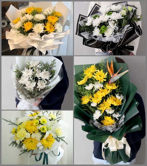 贵州遵义桐梓县马鬃苗族乡白事花束代送